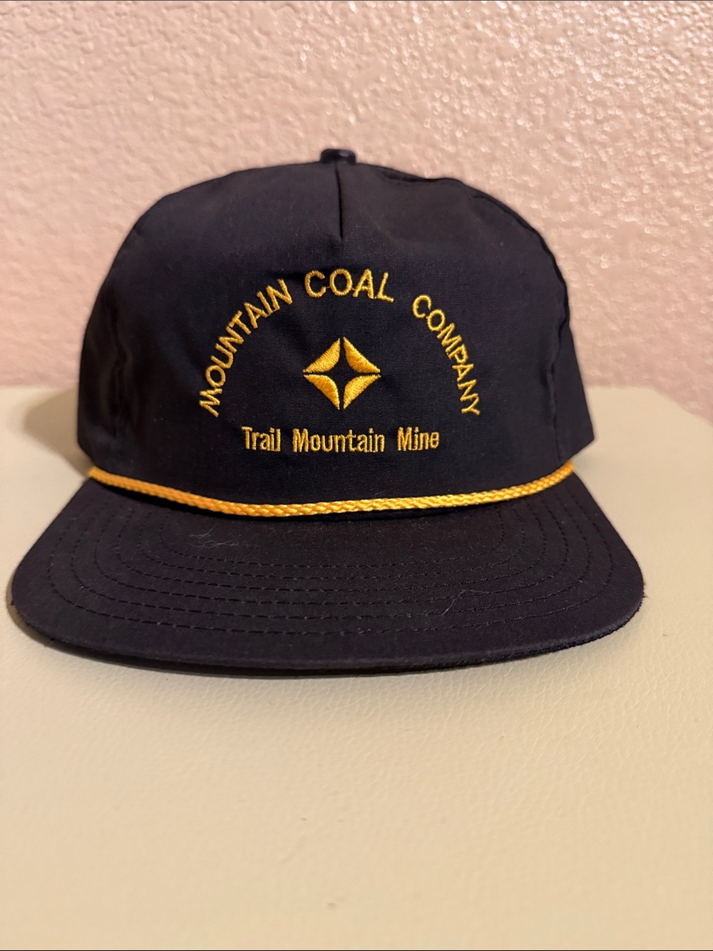 Vintage Black and Gold Cap - Trail Mountain Mine